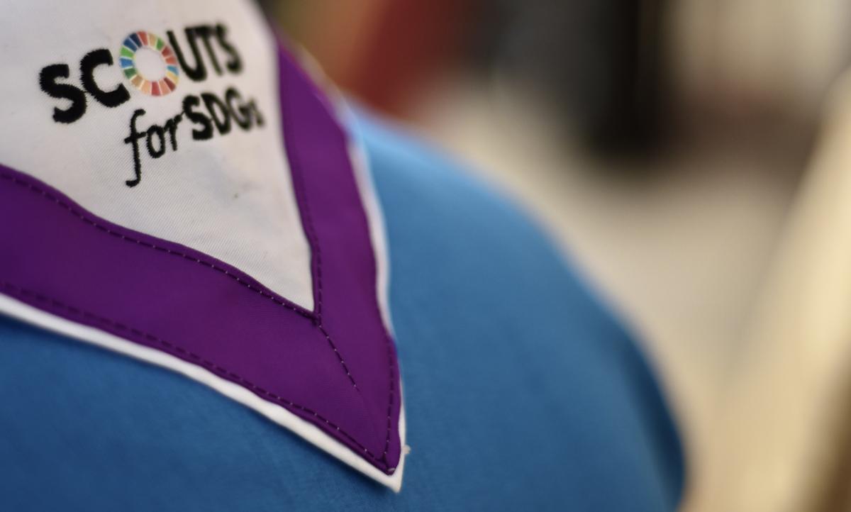 Scarf Challenge By Scouts and Guide From Madagascar and Indian Ocean Scout Zone