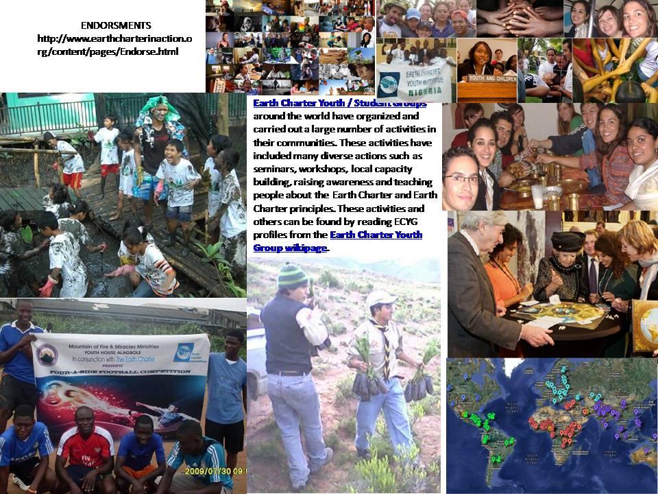 EARTH CHARTER INTERNTIONAL A NEW FRONTIER FOR TOMORROW