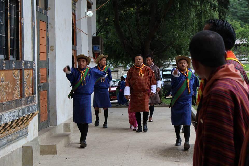 Promoting happy scouts in Bhutan(Land of Gross National Happinese)