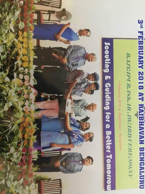 Receiving  Rajyapuraskar Award 