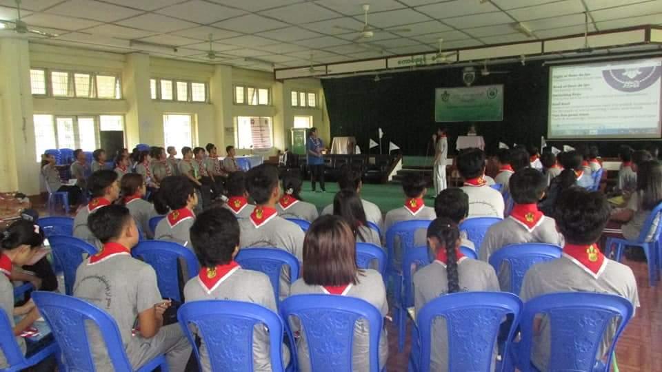 Tenderfoot Training in Dagon University, Myanmar