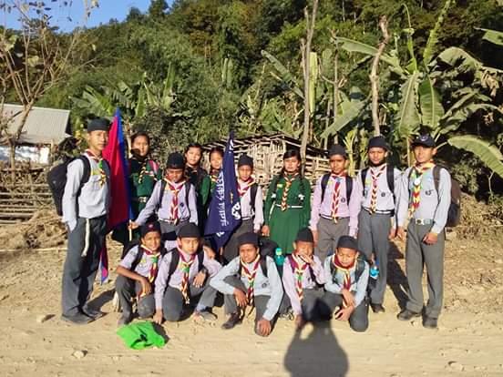 Depot scout troop hiking