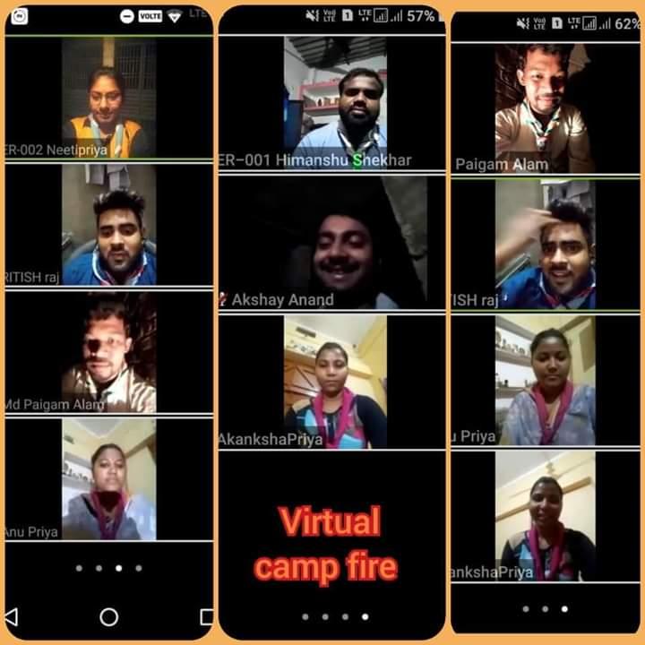Sankalp⚜
create  a better  tomorrow..
C.) Earth Hour
Challenge - 2 virtual campfire