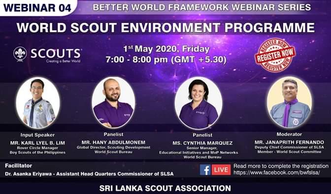 "World Scout Environment Program"Better World Framework Webinar Series - Webinar No 04