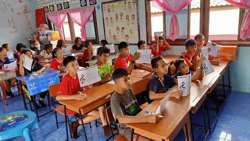 วิทยากรค่าย "คลีนิกสังคีต"  แก่โรงเรียนทุรกันดาร จ.ชัยภูมิ โดยไม่รับค่าตอบแทน