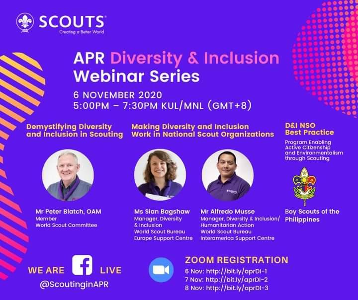 Scouting in the Asia-Pacific Region - 1st Day Diversity & Inclusion Webinar Series