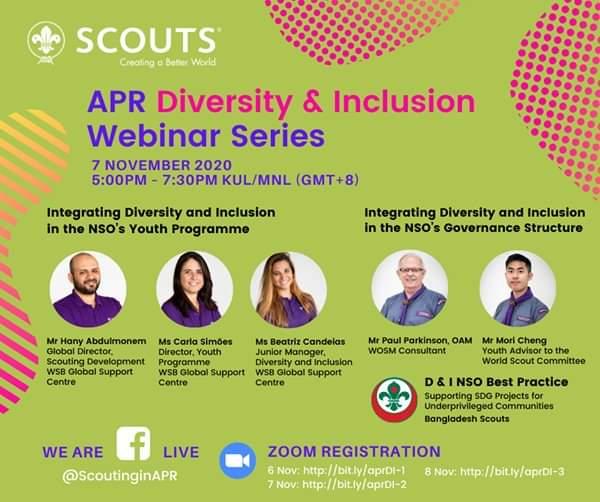 Scouting in the Asia-Pacific Region - 2nd Day Diversity & Inclusion Webinar Series