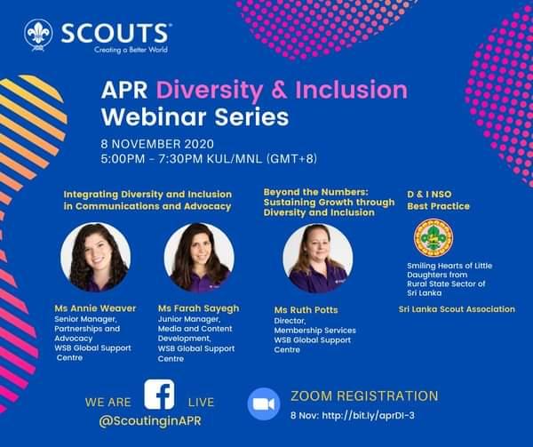 Scouting in the Asia-Pacific Region - 3rd and Last Day Diversity & Inclusion Webinar Series