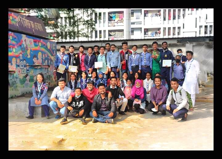 Annual group camp certificates distributing ceremony2020. 
