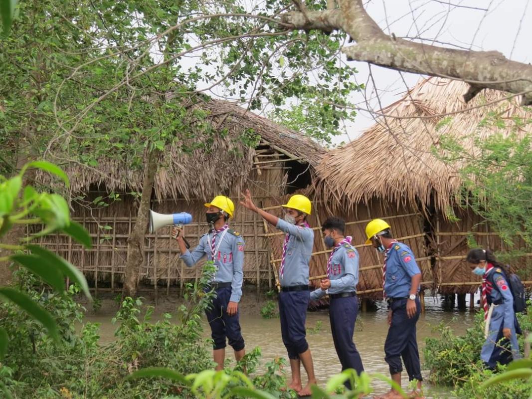 Bangladesh Scouts' Response towards Cycle Yaas Affected Regions