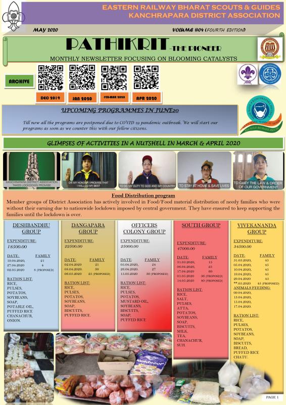PATHIKRIT- MONTHLY E NEWSLETTER OF KANCHRAPARA DISTRICT #Fourth Edition