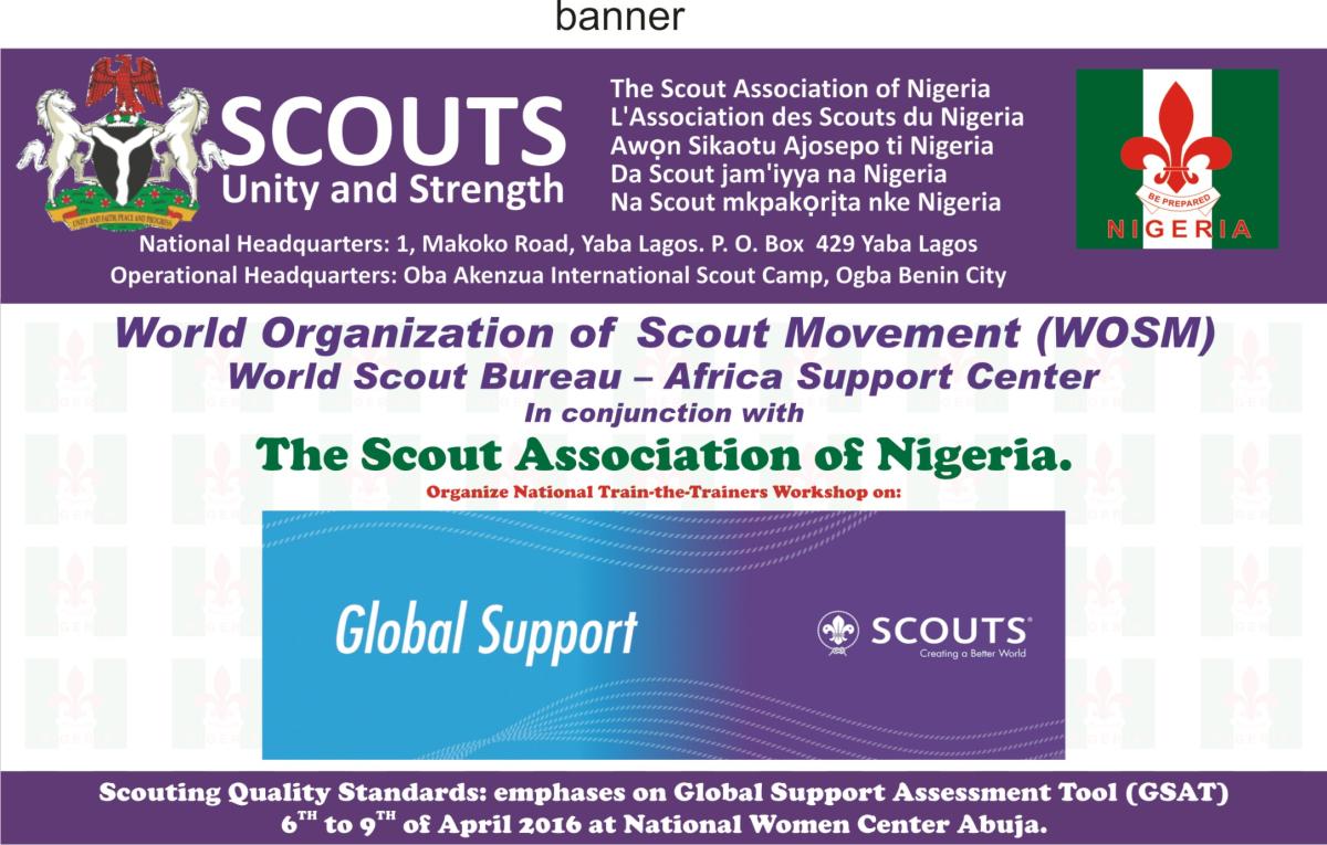 GLOBAL SUPPORT ASSESSMENT WORKSHOP IN ABUJA NIGERIA. 6TH TO 9TH APRIL 2016