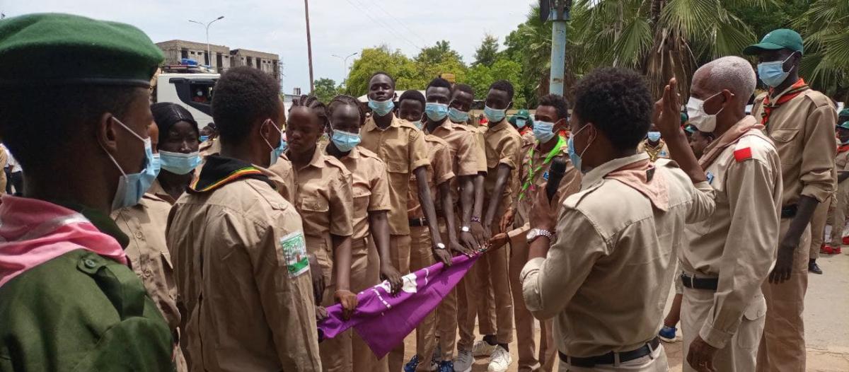 Ethiopia Scouts Welcomed young people from Refugee Camp