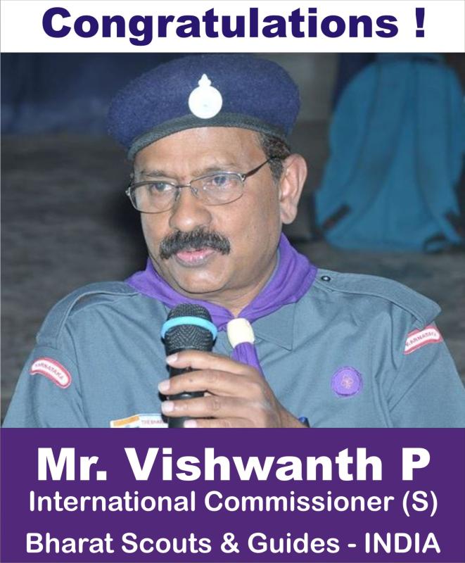 Welocme to New International Commissioner - Bharat Scouts & Guides INDIA
