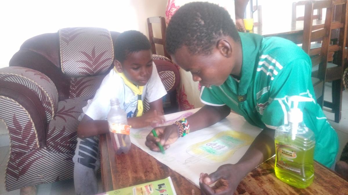 Social midia campaign in Kenya taged #scouts stoping corona virus