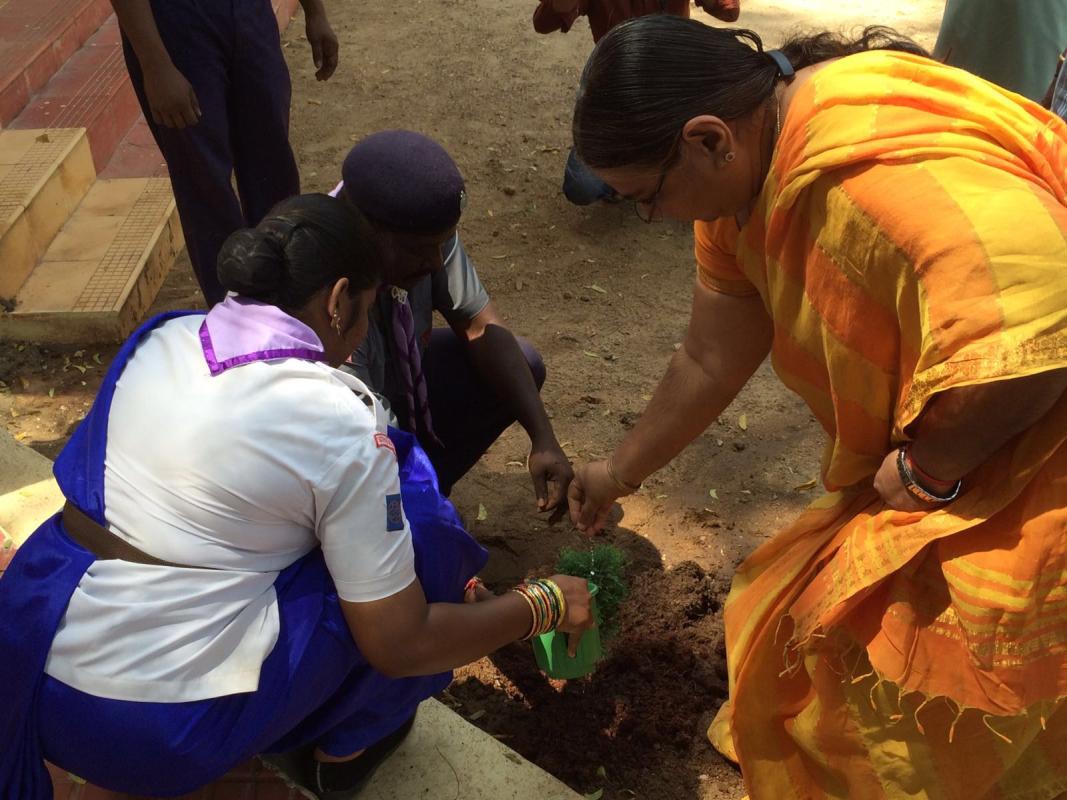 Dist commissioner Guides on service.. 