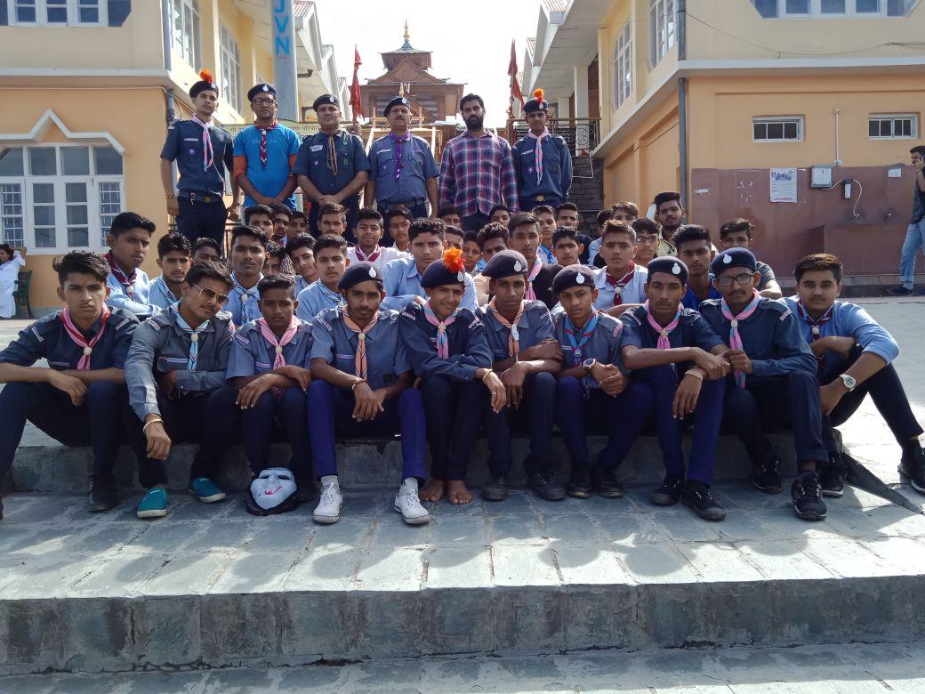  the bharat scout and guides attending a camp at Tara Devi Hills Shimla (HIMACHAL PARDSH)