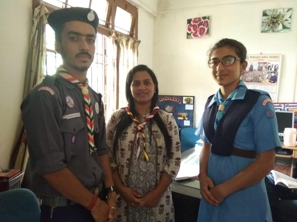 International Scarf day celebration by Government College Solan.
With Respect to the Principal mam, ROVER LEADER and Ranger leader.