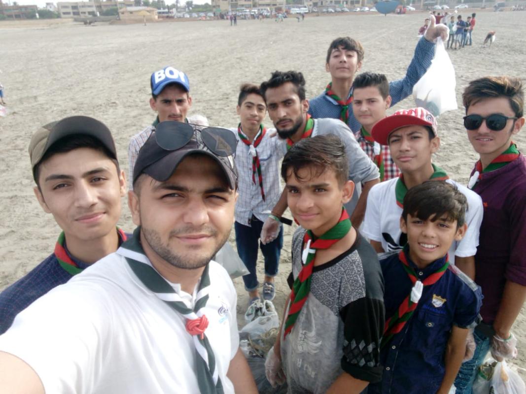 Korangi unit organize beach cleaning project
