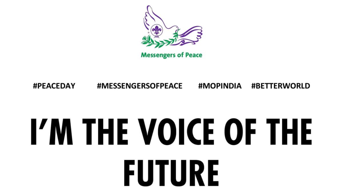 Peace Day  with teenagers messenger of INDIA