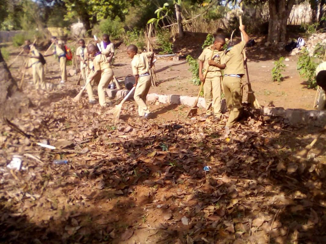 Cleaning the Environment during the Nyerere Day 14th October 2018