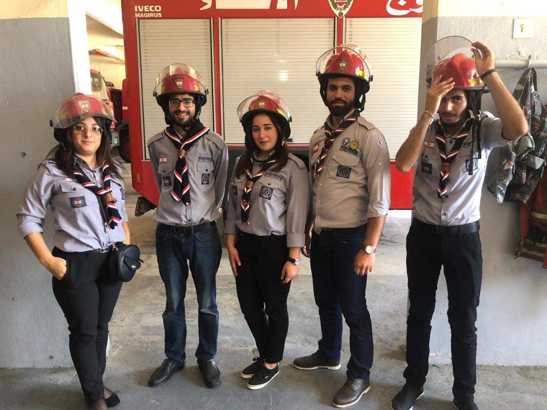 زيارة فوج اطفاء بيروت الرئيسي