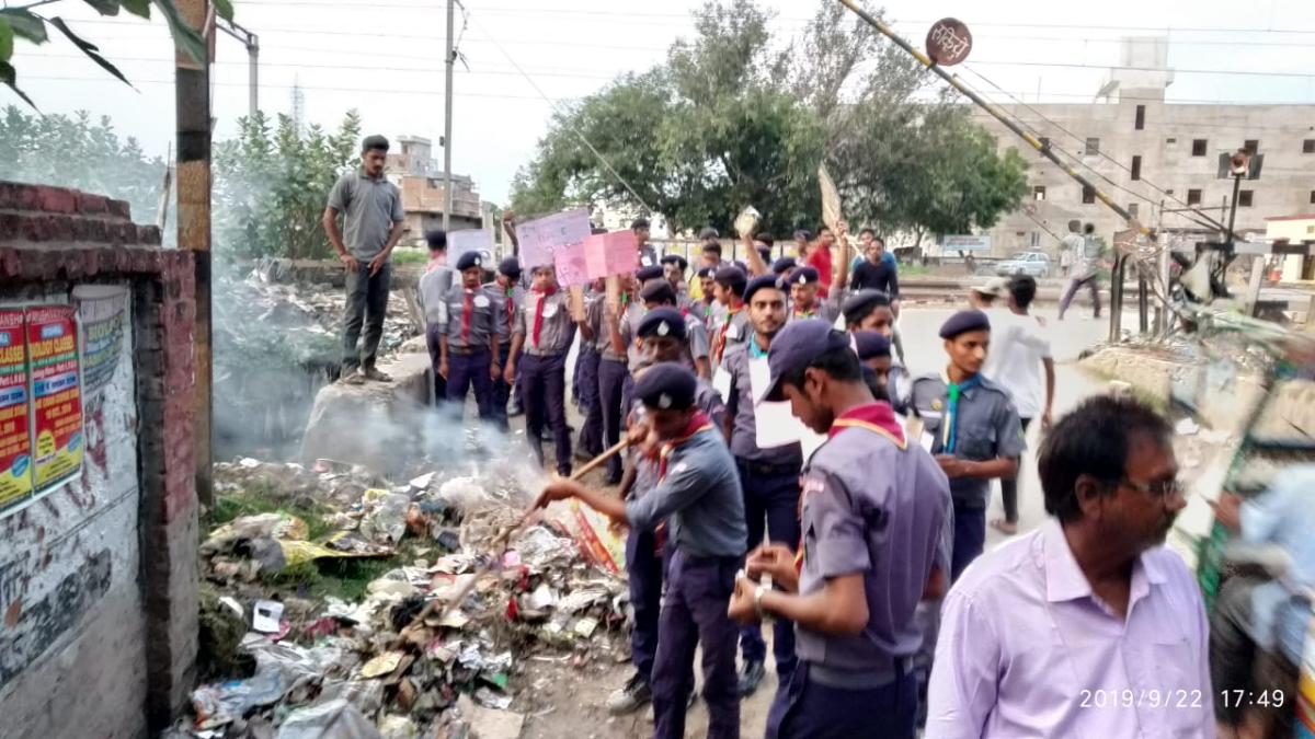 भारत स्काउट और गाइड सारण के द्वारा अंतराष्ट्रीय शांति दिवस और वर्ल्ड क्लिन अप डे के अवसर पर आयोजित हुआ स्वच्छता अभियान तथा जागरूकता रैली