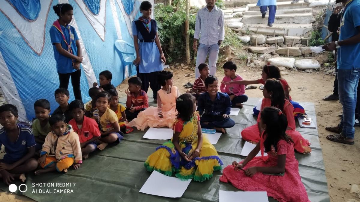 Children's Day Celebrate in Slum Are