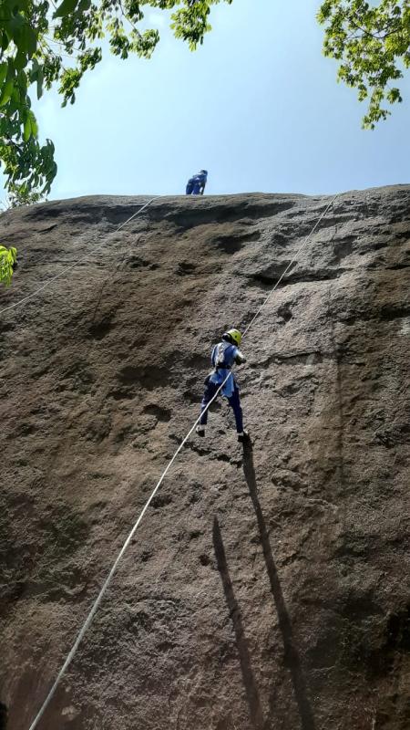 adventure activities @ Jatayu Earth's center by scouts and guides of KV Adoor
