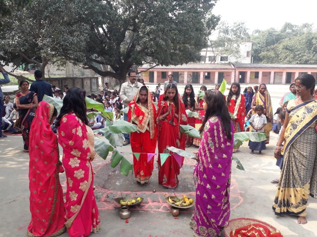 छठ पूजा के झांकी