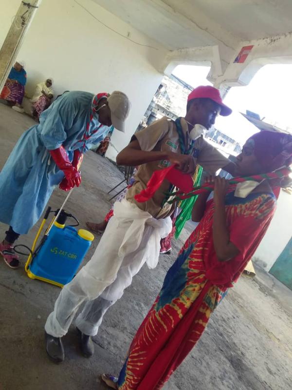 Préparation de riposte du covid 19 par les scouts comoriens