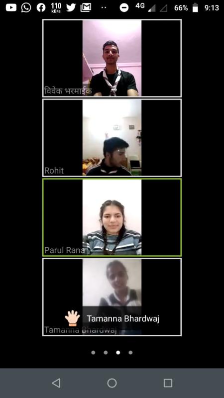 Online meeting against Corona