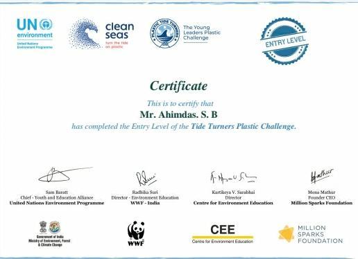 SANKALP : To create a better tomorrow


[A] Environment and sustainability
Challenge2:#Plastic tide turners 