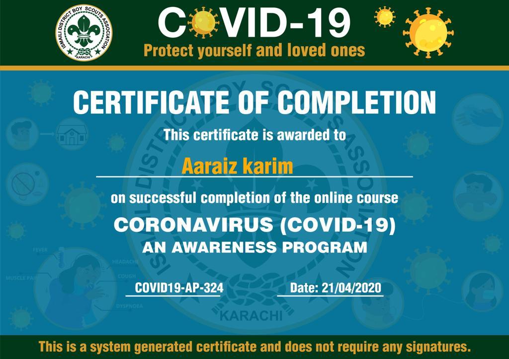 Quiz about COVID-19
