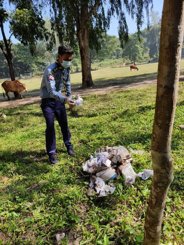 Plastic Tide Turner Challenge Badge, Bangladesh Scouts