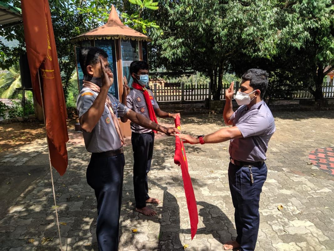 Awarded Rover Scout Membership to Mayadunna Rover Scout Crew, Avissawella, Srilanka.