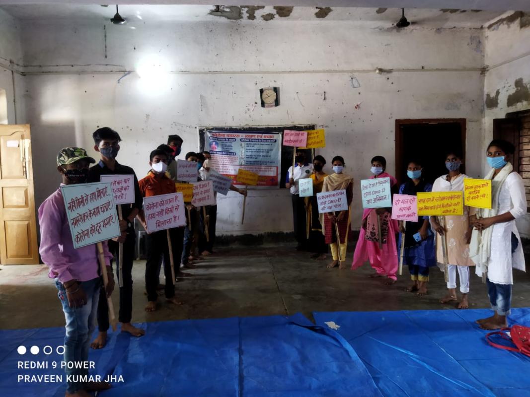 कोरोना से लड़ने और प्लास्टिक मुक्त बनाने के रोवर रेंजर ने की बैठक।