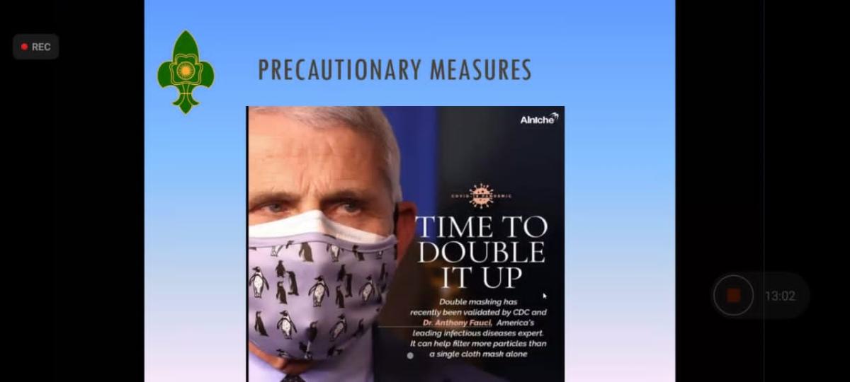 THE BHARAT SCOUTS AND GUIDES, India organised a webinar on covid -19 vaccination, myths and facts on 22 may, 2021 .