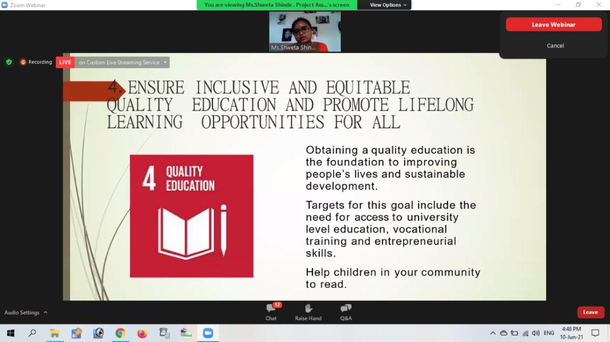 Third day of webinar