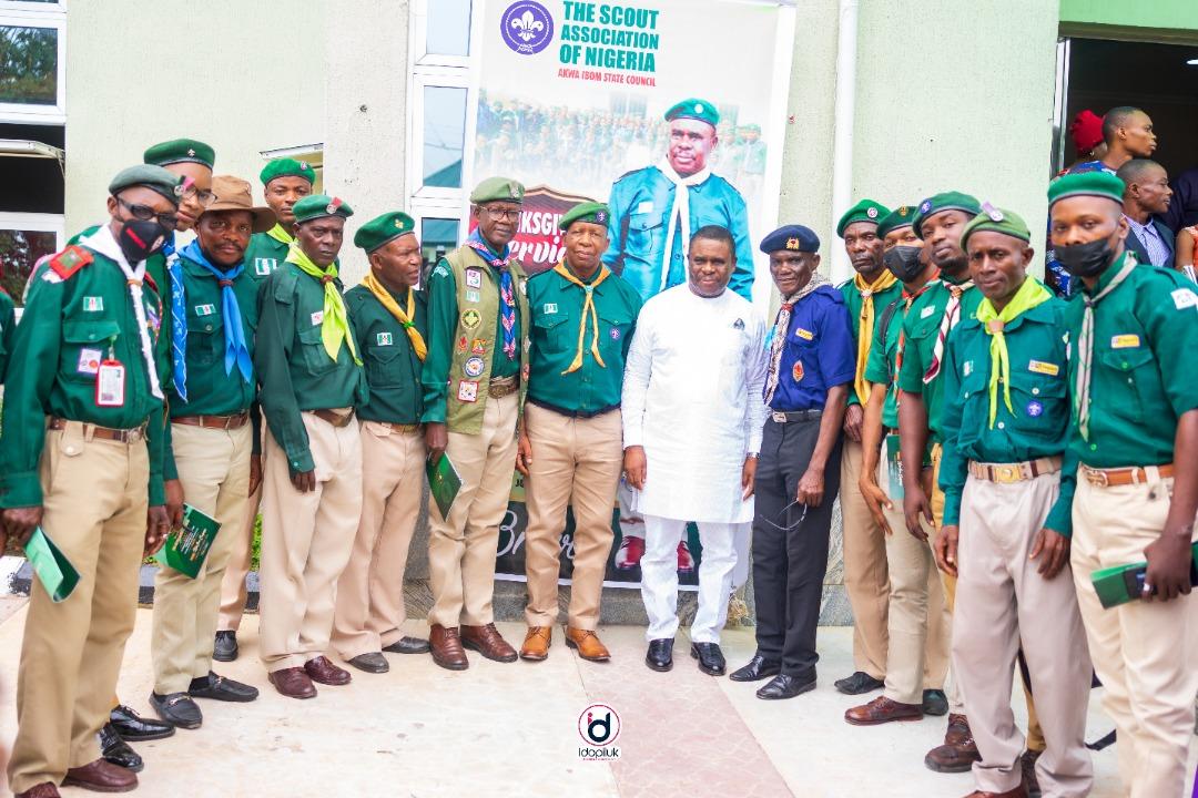 THE CHIEF JUDGE OF AKWA IBOM STATE AND PRESIDENT, AKWA IBOM STATE SCOUT COUNCIL, HIS LORDSHIP HON. JUSTICE GODWIN J. ABRAHAM, APPRECIATES THE GOODNESS OF GOD AS HE RETIRES FROM SERVICE