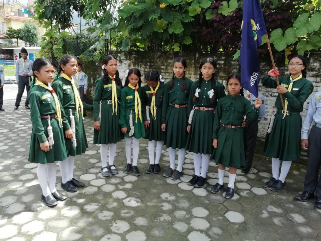 Three star scout troop membership ceremony