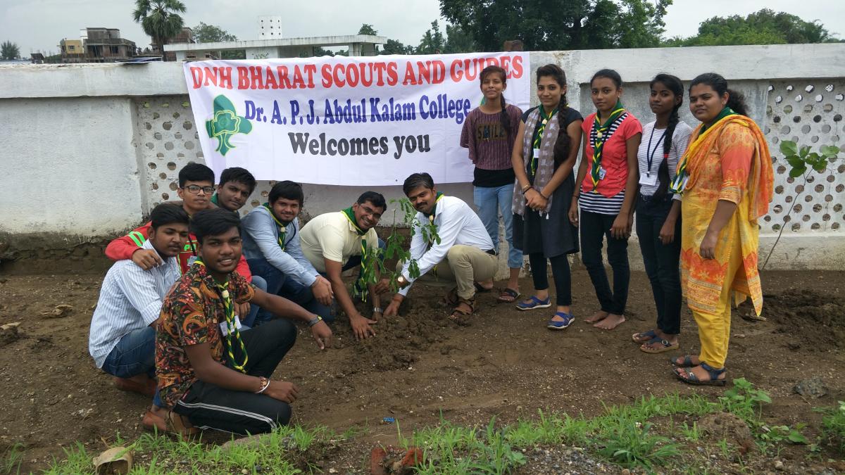 Tree Plantation camp at college.