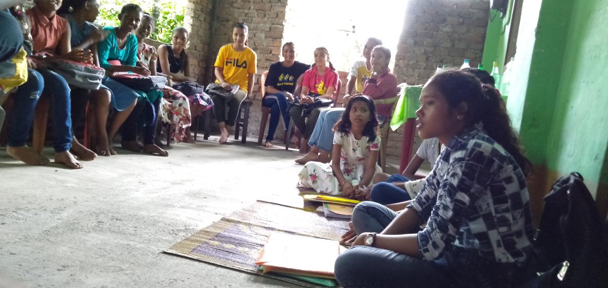 Meet with local students of Birpara Godam line.