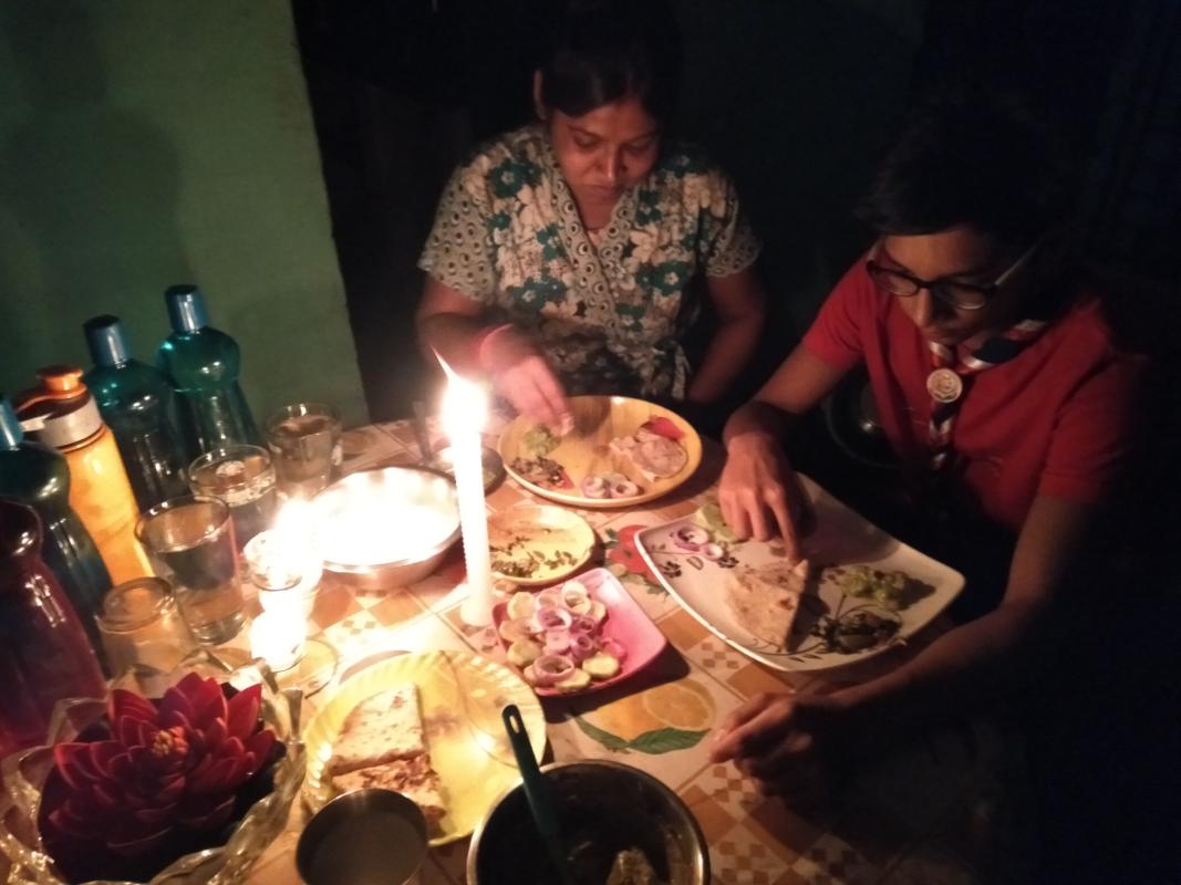 Dinner with my family