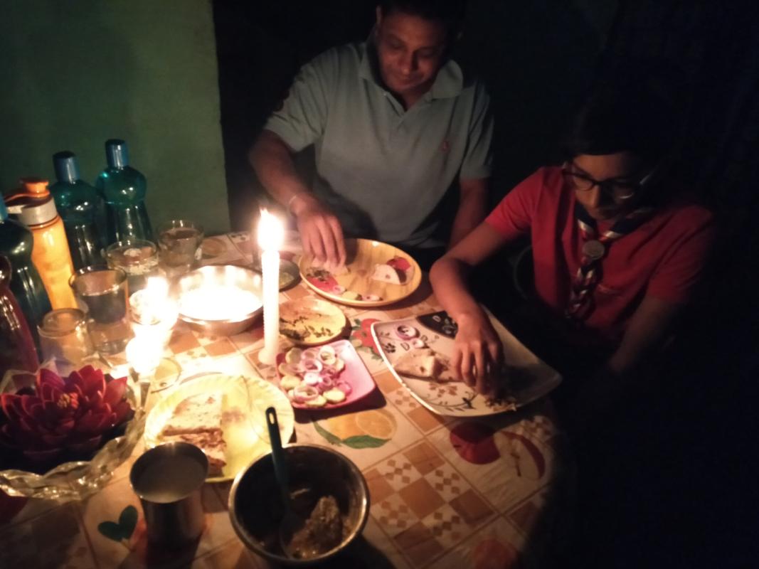 Dinner with my family