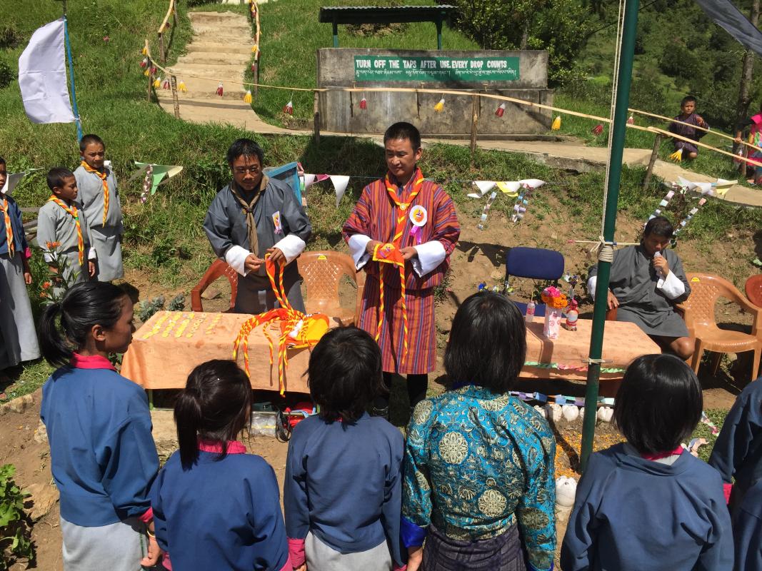 Investiture ceremony for new cubs