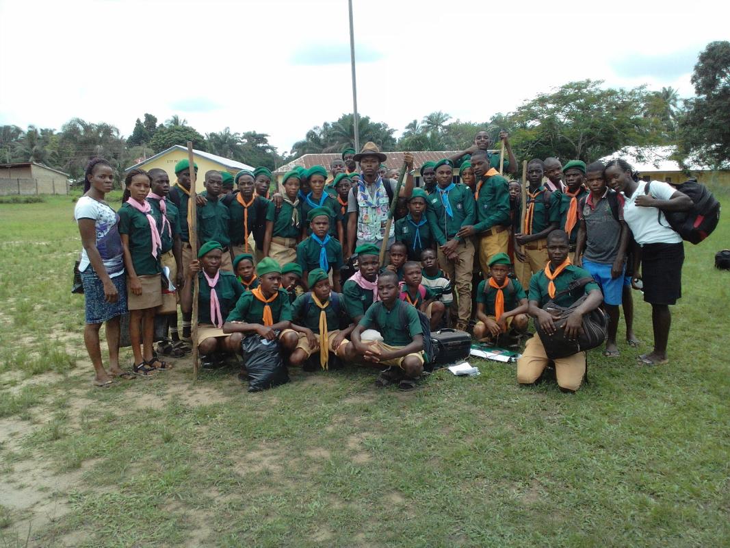 Scouts in Ibiono Ibom LGA, Akwa Ibom State, Nigeria Finished their weekend camping.