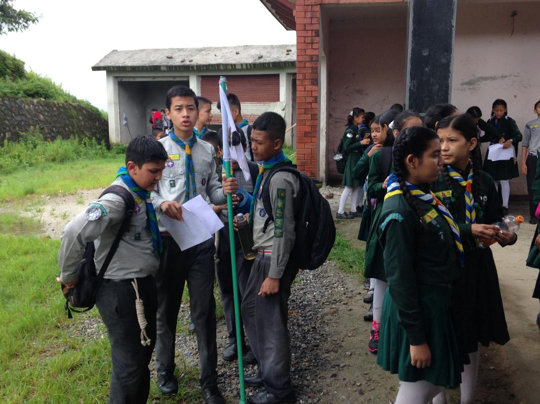 Grand Success in 2nd District Wide Inter Troop Trekking Running Shield Competition 2017