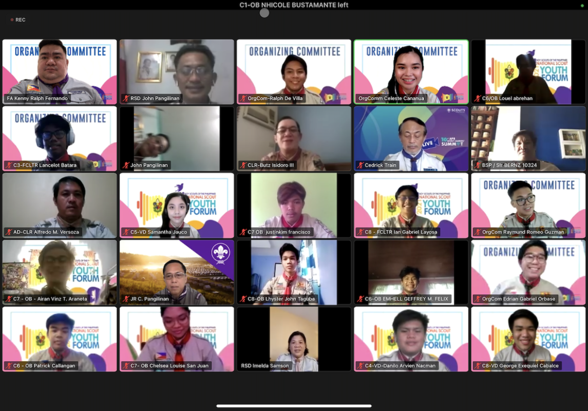 Scouts in the Philippines pioneer the very first Virtual National Scout Youth Forum