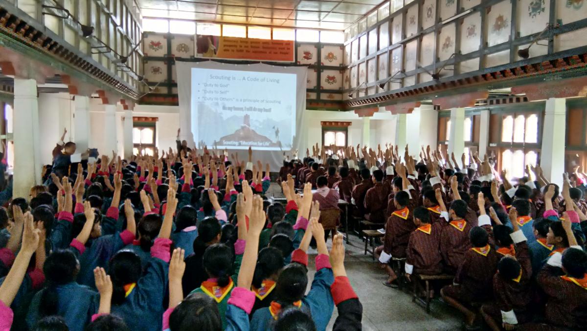 Mobile Scouts Camp at Yebilptsa Central School